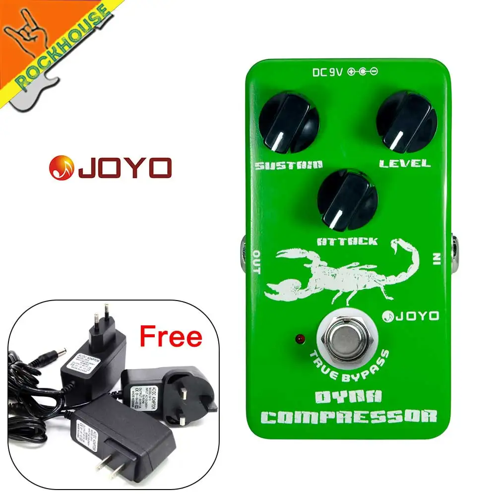 

JOYO Dynamic Compressor Guitar Effects Pedal reduce the redundant dynamic ensure balanced Performance true bypass free shipping