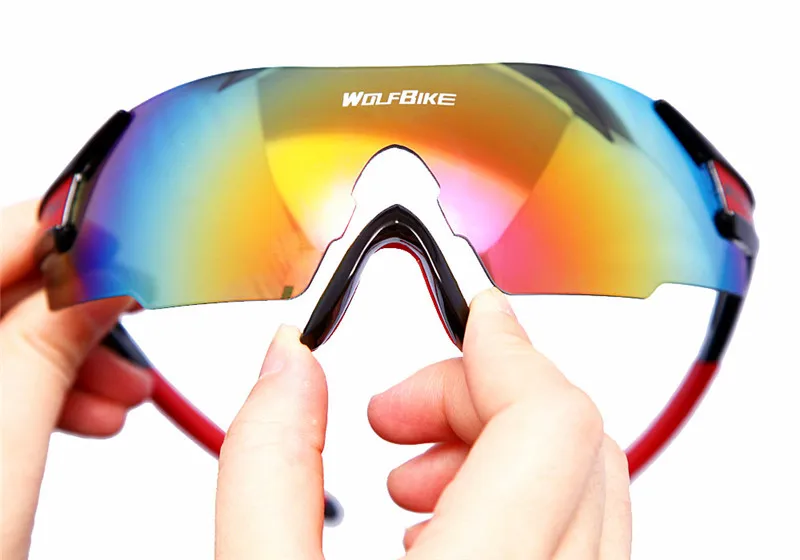WOSAWE UV400 Велоспорт очки Для женщин Для мужчин Спорт на открытом воздухе велосипед ветрозащитные солнцезащитные очки 3 цвета 1 объектив с оригинальной коробкой