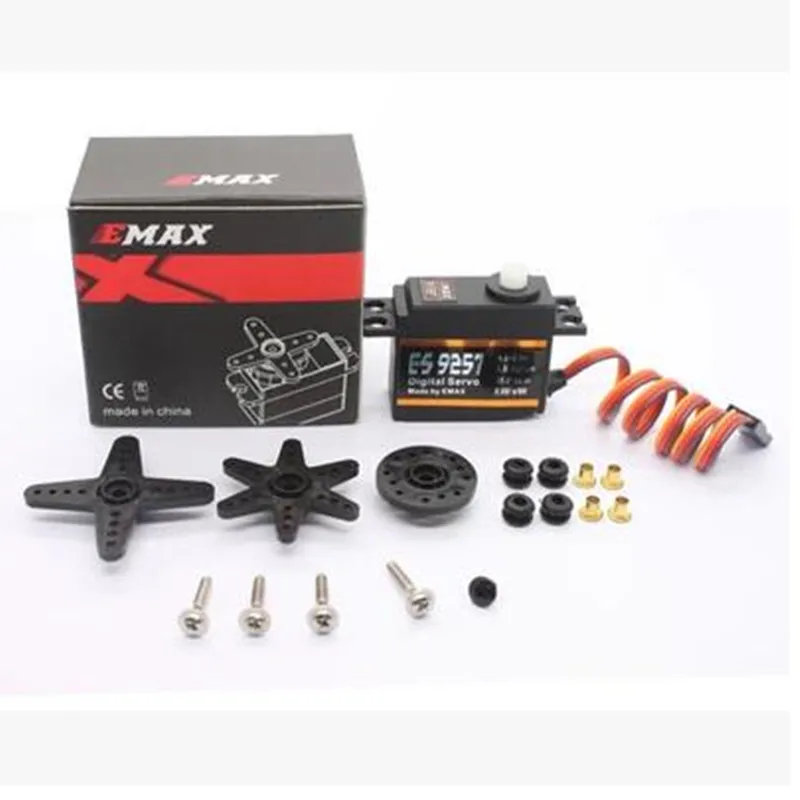 

EMAX ES9257 2.5 torque 20g digital plastic teech 450 lock tail steering gear