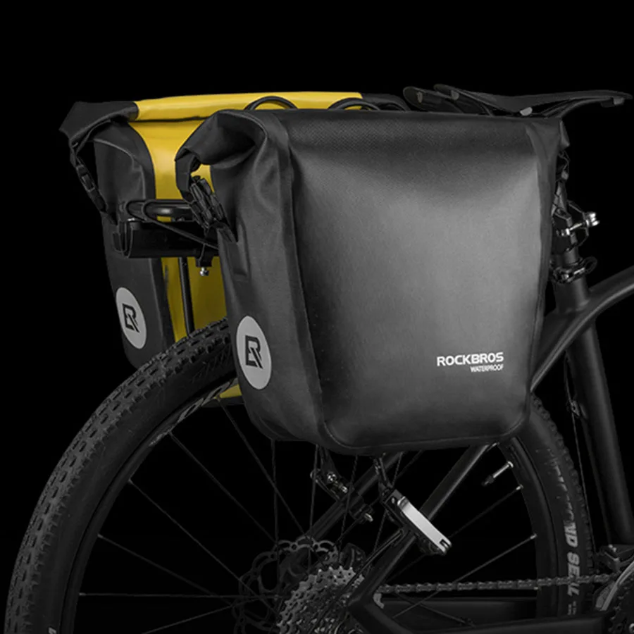 ROCKBROS 18L Waterproof Bicycle Seat Bag Portable Bike Pannier Bag Rear