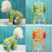 Симпатичная собачья пижама из хлопка, одежда для маленькой собаки чихуахуа Йорк, костюм для мопса, одежда для щенка, комбинезон для собак, Прямая
