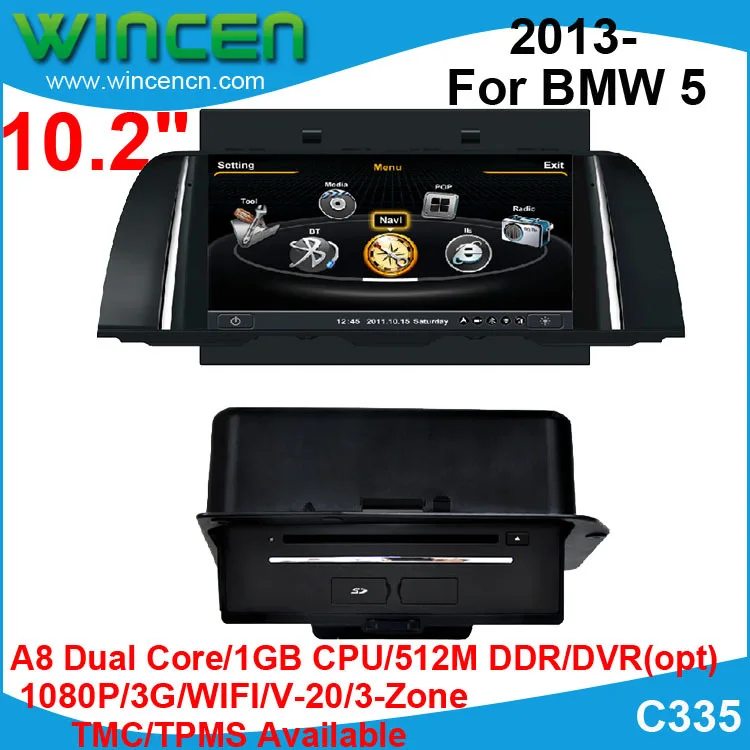 

S100 A8 Dual Core 1080P Car DVD GPS Player for BMW 5 Series Car Audio Car GPS Car Radio Support Parking Assist display