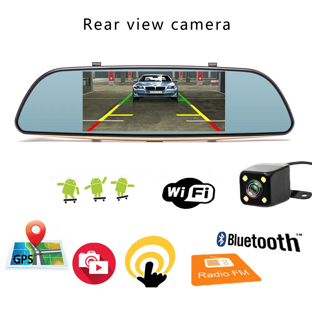 Carcam android gps dashboard. Зеркало регистратор андроид. podofo android вид сзади. можно установить android-видеорегистратор 9702. 4g mirror gps with dvr android 8.1 цена.