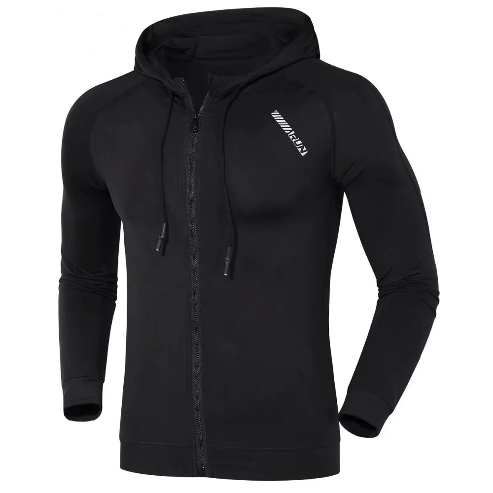 Refire gear мужская куртка для бега спортивный фитнес с длинными рукавами с капюшоном плотные Гольфы спортивные уличные для тренировок и бега куртки для бега