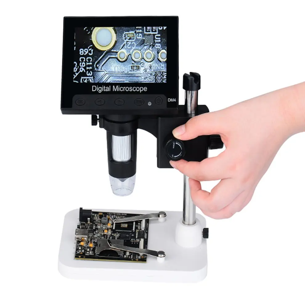 

DM4 4.3 Inch Screen Display Digital USB Microscope Electronic Microscope 2MP USB Digital Camera Microscope Endoscope plastic