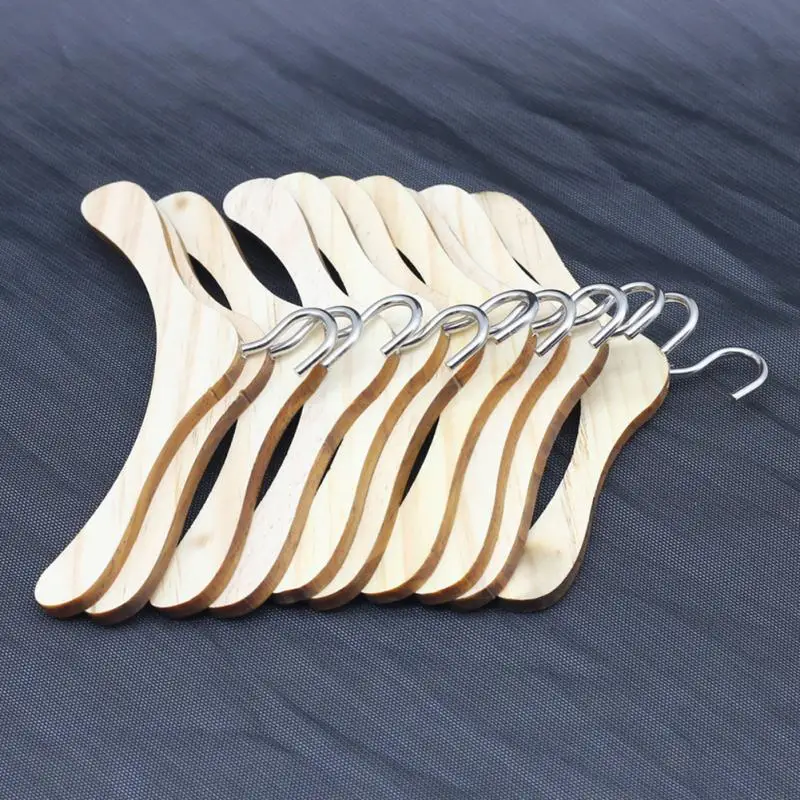 

New High Quality 10pcs Storage Rack Durable Environmental Non-Slip Doll Cloth Practical Hanger