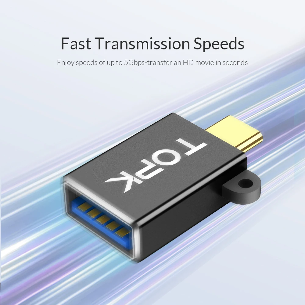 TOPK AN71 usb type C OTG штекер USB 3 0 адаптер Женский кабель мини конвертер для samsung Xiaomi huawei