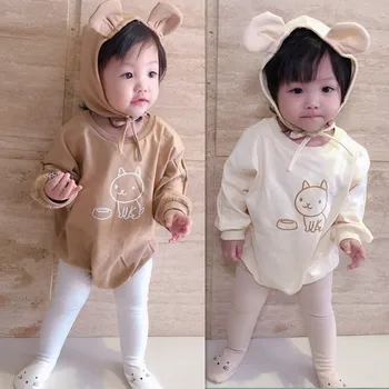 

Autumn Baby Kids Girls Boys bodysuit Newborn Playsuit Toddler Infants Dog Long Sleeve Cotton Cover PP Romper Jumpsuit