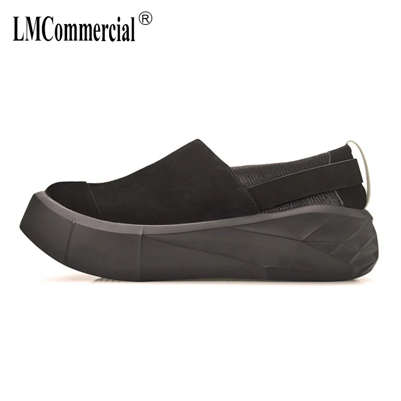 

men's real leather shoes lazy velvet muffins mens casual luxury autumn winter British fashion high top sneakers boots loafers