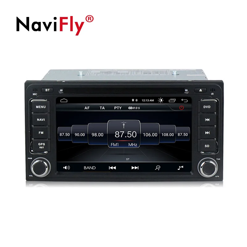 

New Arrival!Navifly android8.1 Car multimedia Player Navigation GPS DVD for Toyota corolla RAV4 universal car radio NAVI