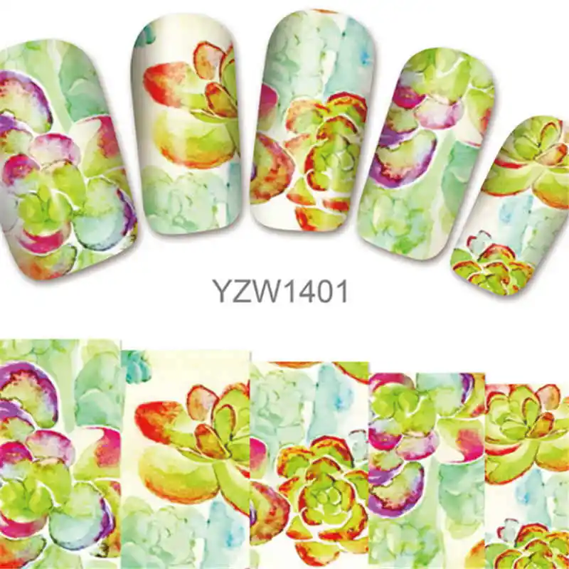 

Spring Flowers Water Decals For Nail Design Temporary Tattoos Nail Art Water Sticker For Nails With Inscriptions