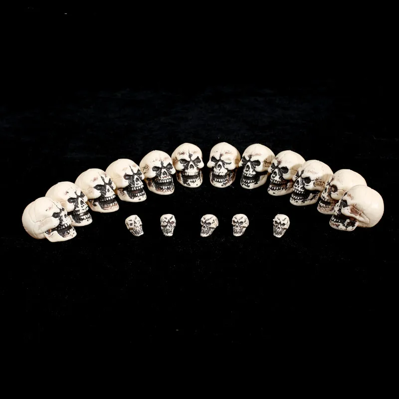 Скелетный череп Пластиковые скелетные кости для ужасов Хэллоуин украшения
