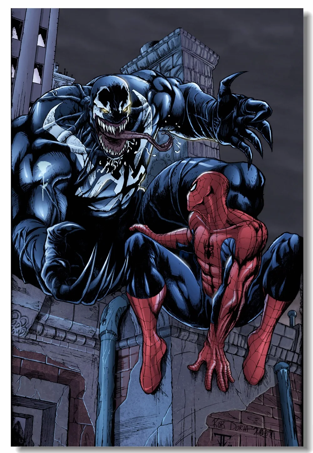 

Custom Canvas Wall Decor Venom Poster Thanos Venom VS Spider-Man Wall Stickers Kids Bedroom Wallpaper Nursery Room Murals #0096#