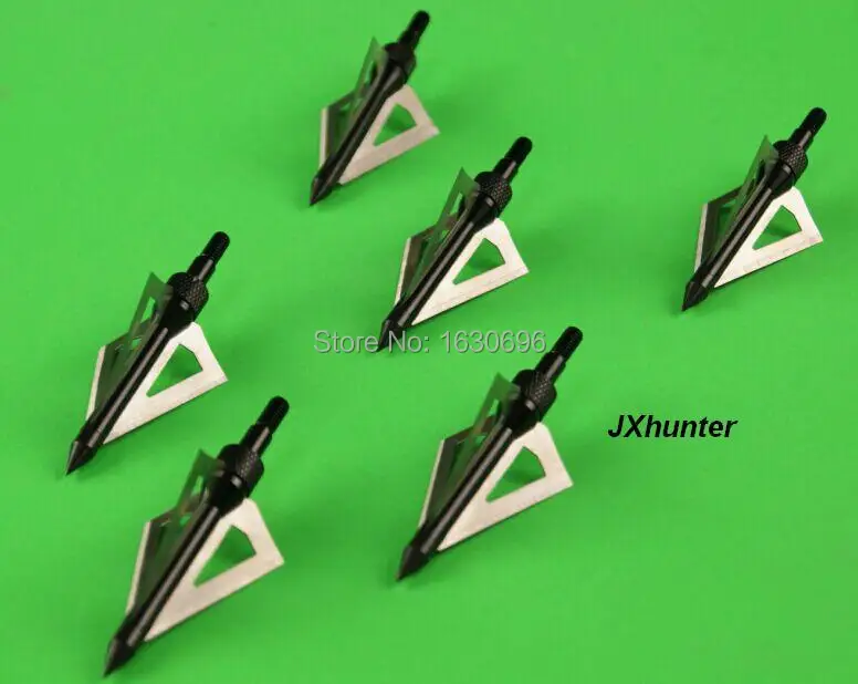 30pcs carbon arrow broadhead 100 grain 3 fixed blades 2'' cut arrowhead
