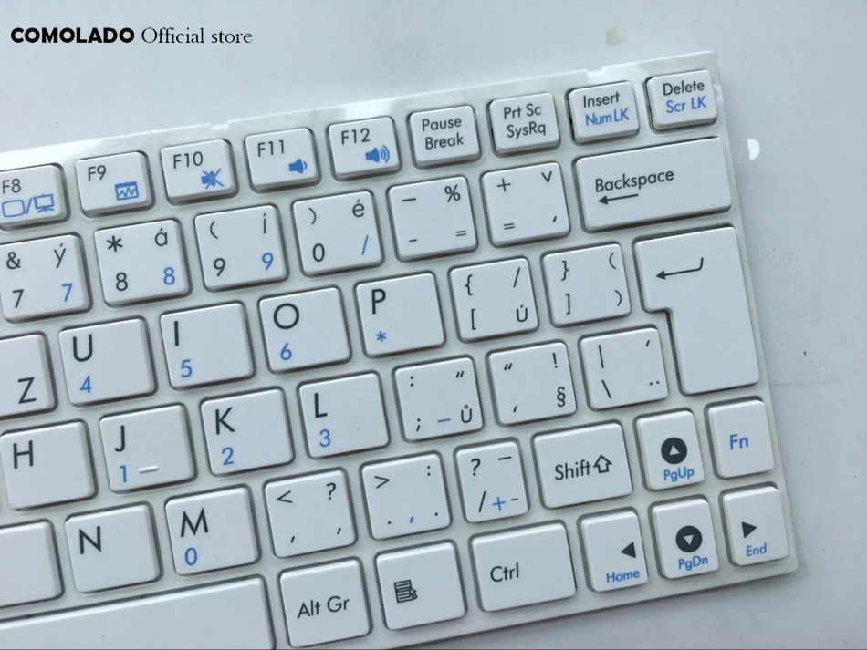 CZ Czech Keyboard For ASUS Eee PC 1001HA 1001PX 1001PXD 1005 1005HD 1005HA 1005PX 1008 1008HA White with frame Keyboard CZ Layout (2)