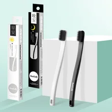 6 цветов пар бамбуковый уголь зубная щетка мягкая маленькая головка щетка для ухода за полостью рта для взрослых зубная щетка для путешествий язык скребок очиститель ротовой полости