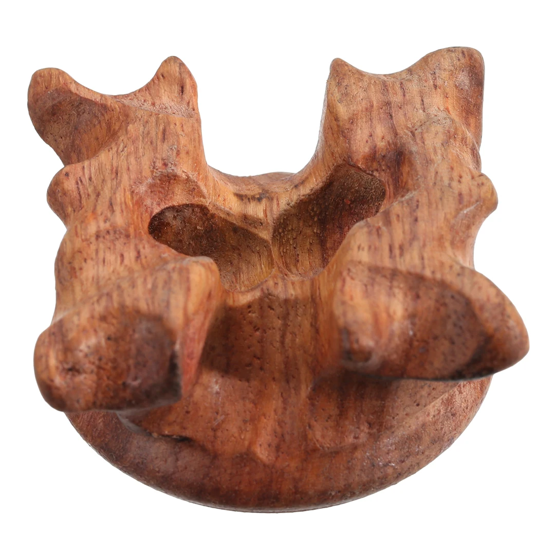 3cm Inner Diameter Rosewood Wood Wooden Stand Holder For Crystal Sphere Ball Random Color