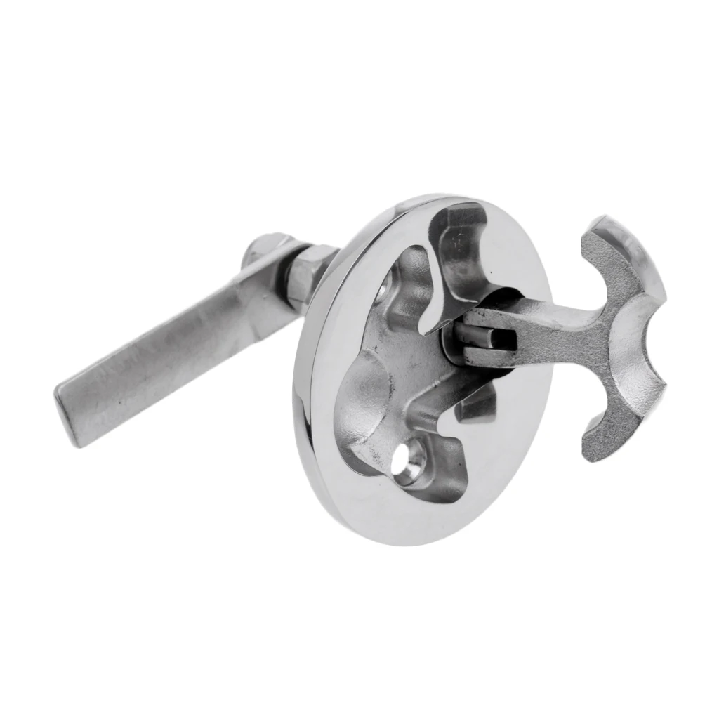 

2019 New Boat Hatch Latch Turning Lock Lift Ring T Handle 2" Marine 316 Stainless Steel For Boat Yacht Etc Boat Hardware