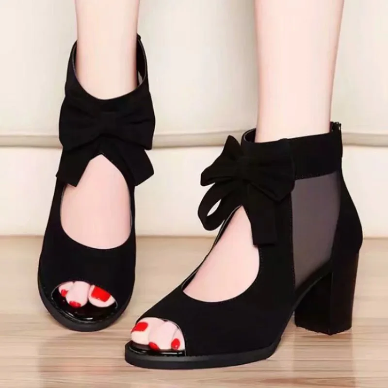 

Gladiator Sandals Women High Heels Shoes 2019 New Women Sandals Peep Toe Casual Women Shoes Female Sandalias Summer Sandals