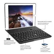 Bluetooth Keyboard for Apple iPad 9.7 LED Backlit with Protective Case Cover