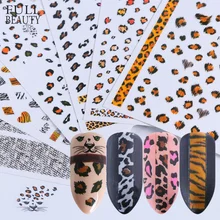 1 шт наклейки для ногтей с леопардовым змеиным принтом для украшения ногтей Маникюрные накладные накладки 3D сексуальные накладки для ногтей аксессуары CHF505-510