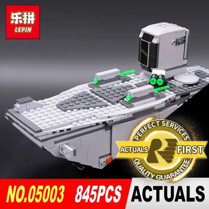 

lepin 05003 STAR the force awakens first order transporter model Building kits Blocks Bricks toys for boys LegoINGlys 75103 WARS