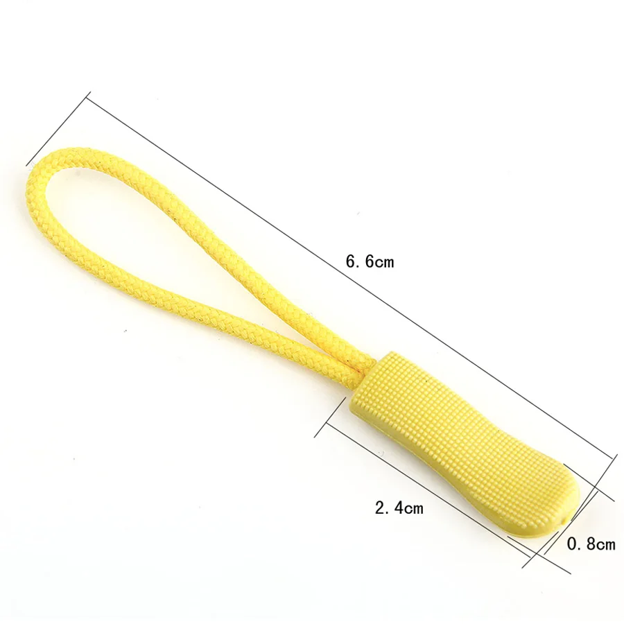 6Pcs Outdoor Camping Backpack No slip Zipper Pull Fit Rope Tag Fixer Zip Cord Zipper Rope Bag Suitcase Clothes Accessory