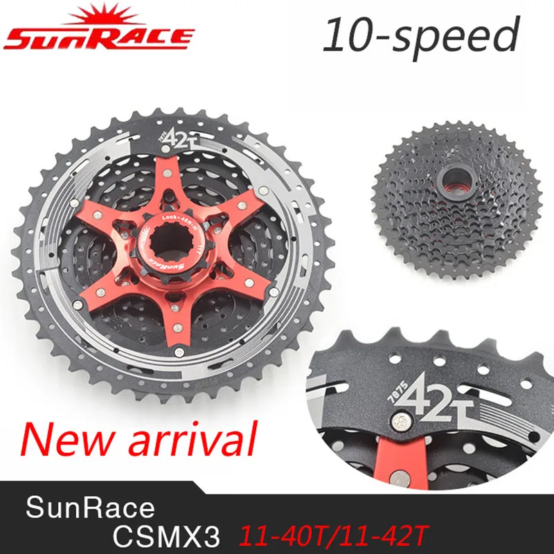 Sunrace csmx3 10 Скорость MTB велосипед кассета широкий соотношение Велосипедный спорт