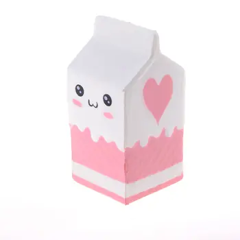 

Squishy Slow Rising Milk Box Carton Phone Straps Pendant Sweet Cream Scented Bread Kids Fun Toy Gift 2 colors 1pcs