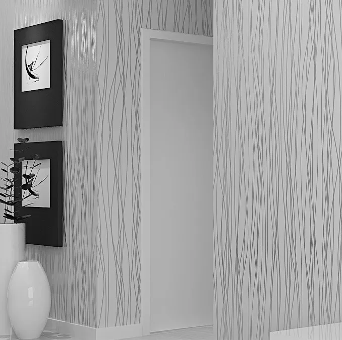 Aliexpress Buy Silver Grey Wallpaper Roll Striped Wallpapers For Living Room Bedroom Wall Paper From Reliable Suppliers On