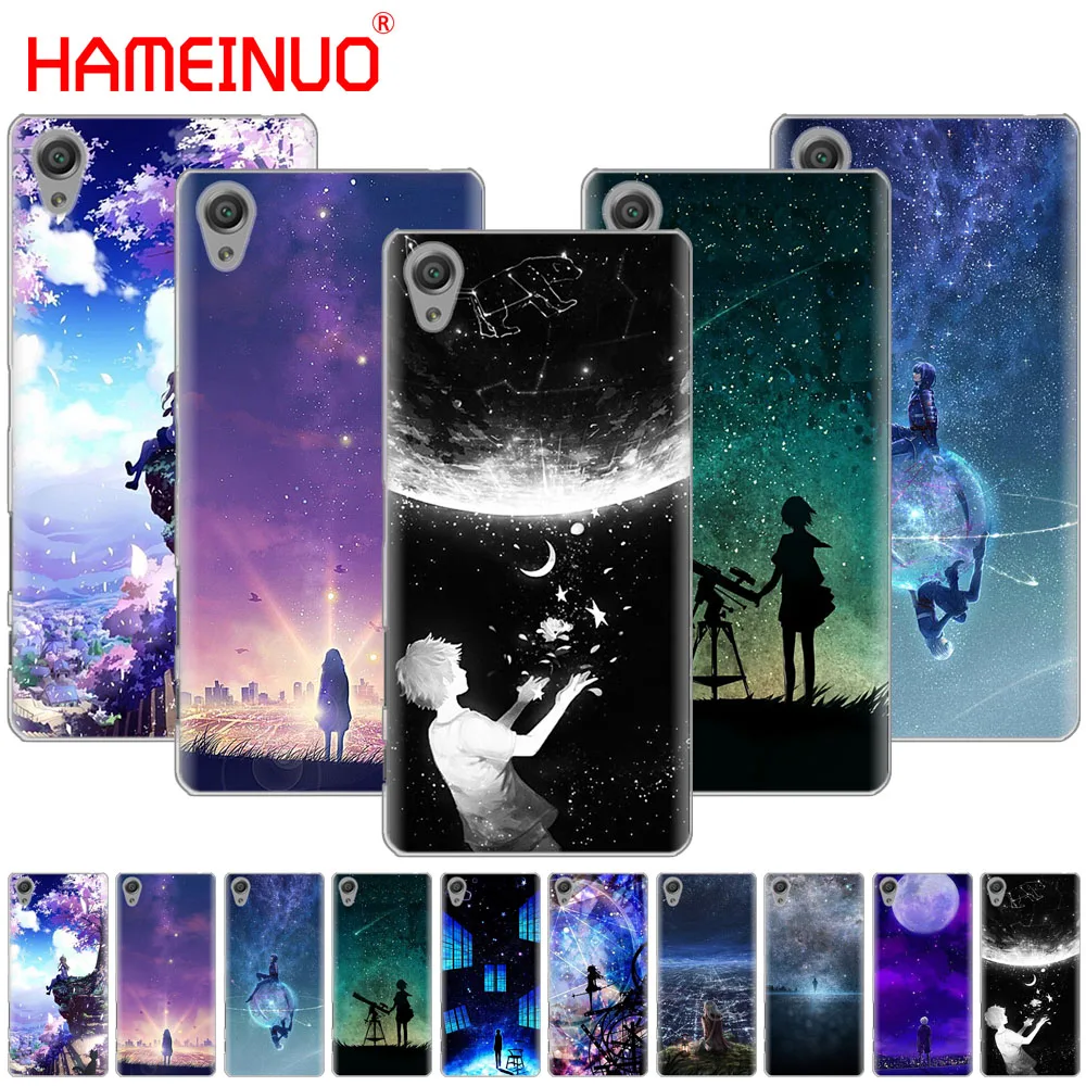 

HAMEINUO Starry Day Anime Cover phone Case for sony xperia C6 XA1 XA2 XA ULTRA X XP L1 L2 X compact XR/XZ/XZS PREMIUM