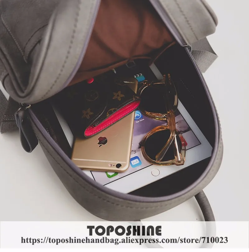 Toposhine рюкзак в стиле ретро Женская сумка из искусственной кожи женская сумка Средний женский рюкзак Mochila Feminina школьные сумки для подростков 1591