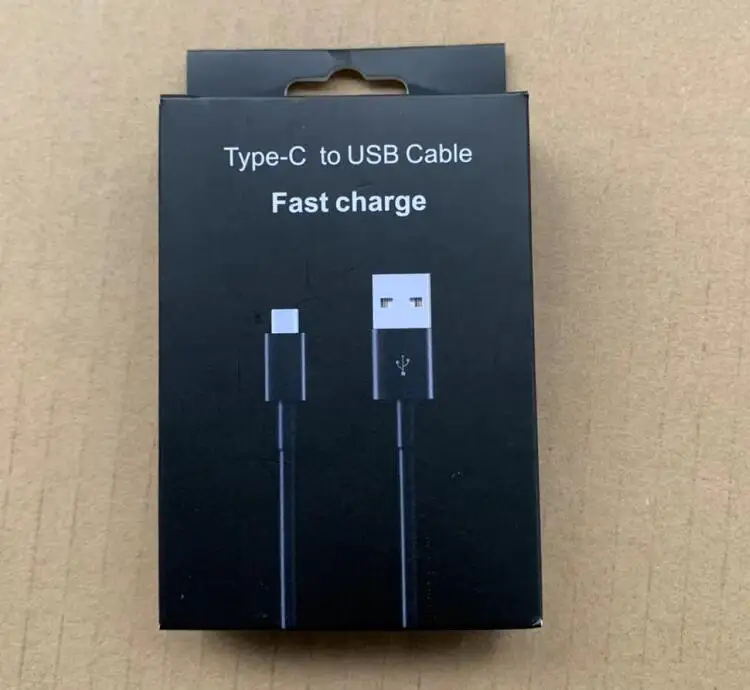 

800 High Qaulity Black Type-C 1.2M fast Charing Data Sync Cable For Samsung S8 S9 Note 7 8 9 & htc huawei With Retail Box