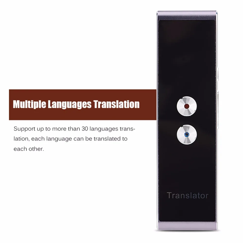 

Portable Smart Translator Language Voice Text Photo Translator Learning Business Meeting Instant Wireless Bluetooth Translator