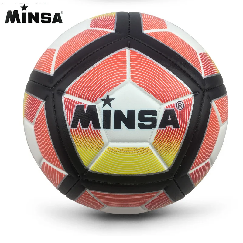 2018 новый фирменный футбольный мяч MINSA из искусственной кожи официальный размер 5