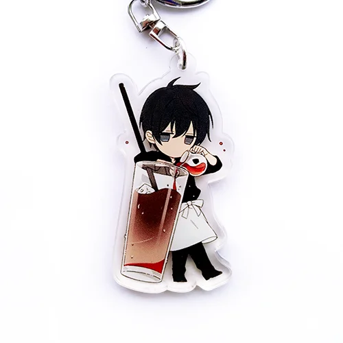 10 десять брелок для ключей на ремешке Kurose Riku Shirotani Tadaomi акриловый милый