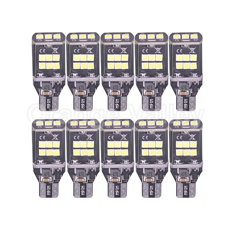 10 шт. супер яркий T15 светодиодный W16W 921 15 SMD 3030 Canbus безошибочные автомобильные