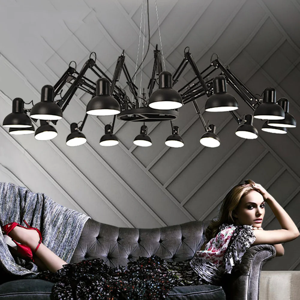 

American Retro Style Iron 110-220v Industrial Vintage Lighting Led Pendant Light E27 Vintage Loft Home Lighting Lamp Luminaria
