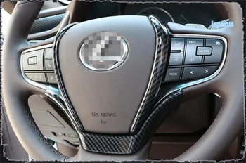 

Lapetus Auto Steering Wheel Decoration Frame Strip Cover Trim ABS Fit For Lexus UX 200 250H 2019 2020 Carbon Fiber Style