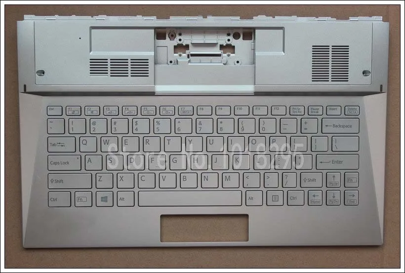 

NEW US laptop keyboard for Sony Vaio D132 SVD13228SCW SVD13 English backlight Silver keyboard with Palmrest Cover