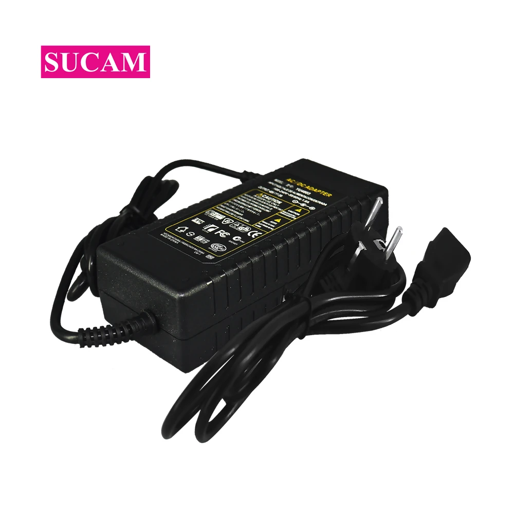  SUCAM AC 100V-240V 50/60hz DC 48V 3A Power Supply Adapter Charger for POE Switch POE NVR CCTV Acces - 32903807495