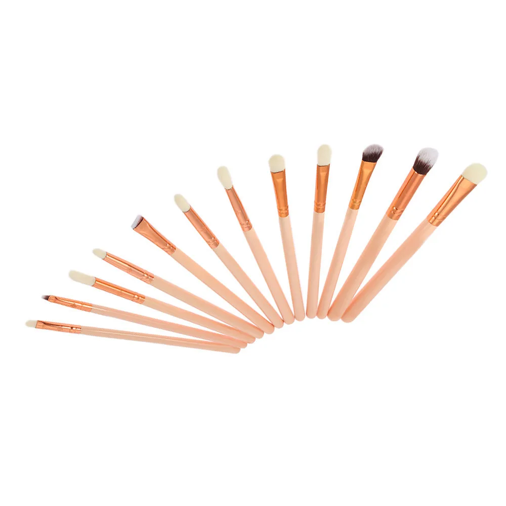 

Brushes, 12Pcs professional Cosmetic Tools Eyebrow Eyeshadow Lips Brush Sets Kits for beauty Makeup Tools pincel maquiagem