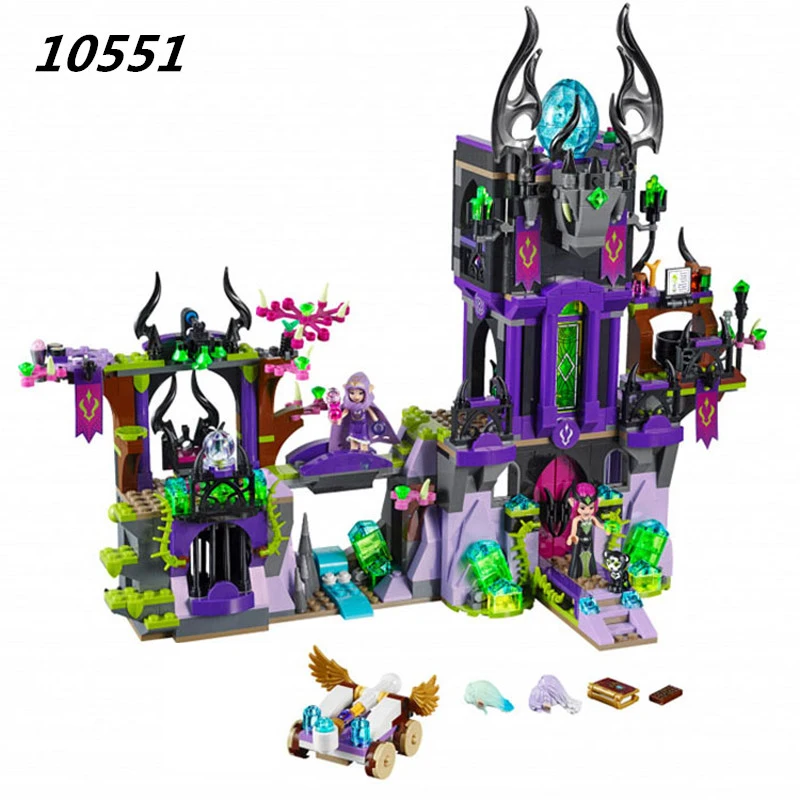 10551 Building Block Compatible with Elves Laguna Dark Magic Castle 41180 Fairy Figure Educational font b