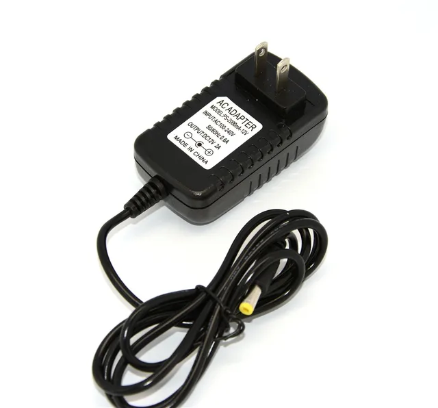HKIXDISTE AC DC Adapter DC 12V 2A AC 100-240V Converter Adapter Charger Power Supply  US Plug Black Wholesale 3