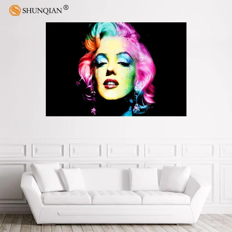 Nice Marilyn Monroe Poster Custom Satin Poster Print Cloth Fabric Wall