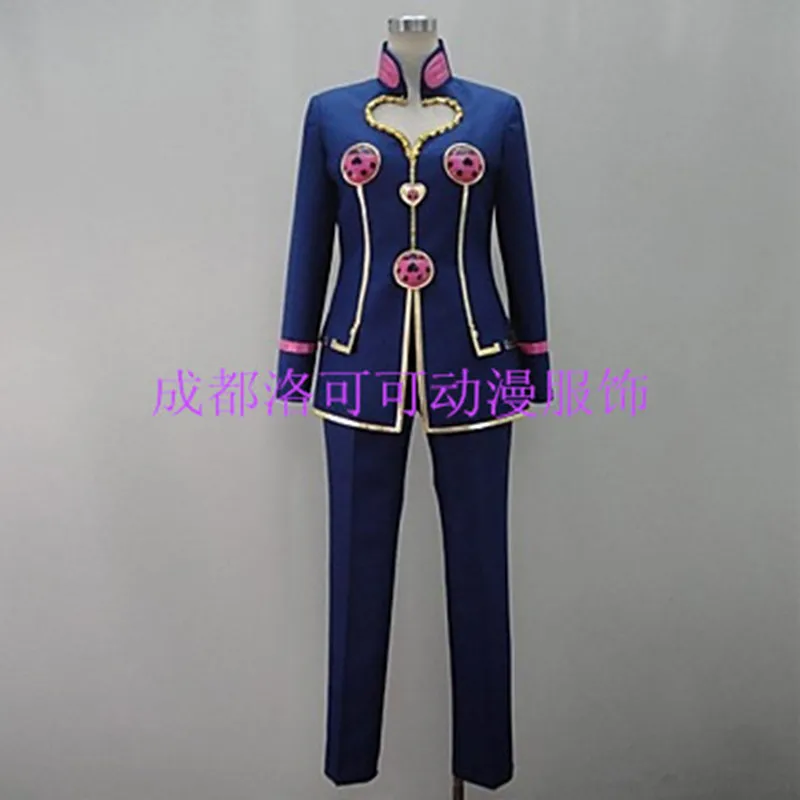 

Can be tailored to Anime JoJo's Bizarre Adventure Cosplay Giorno Giovanna Cos Halloween Party Cos top+pants uniform set Costume
