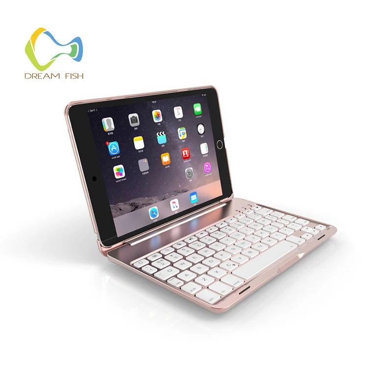

Ultra Thin Folio Case for iPad Pro 10.5 inch PU+ Aluminum Clamshell Bluetooth keyboard Smart Auto Sleep Wake Tablet Case Coque