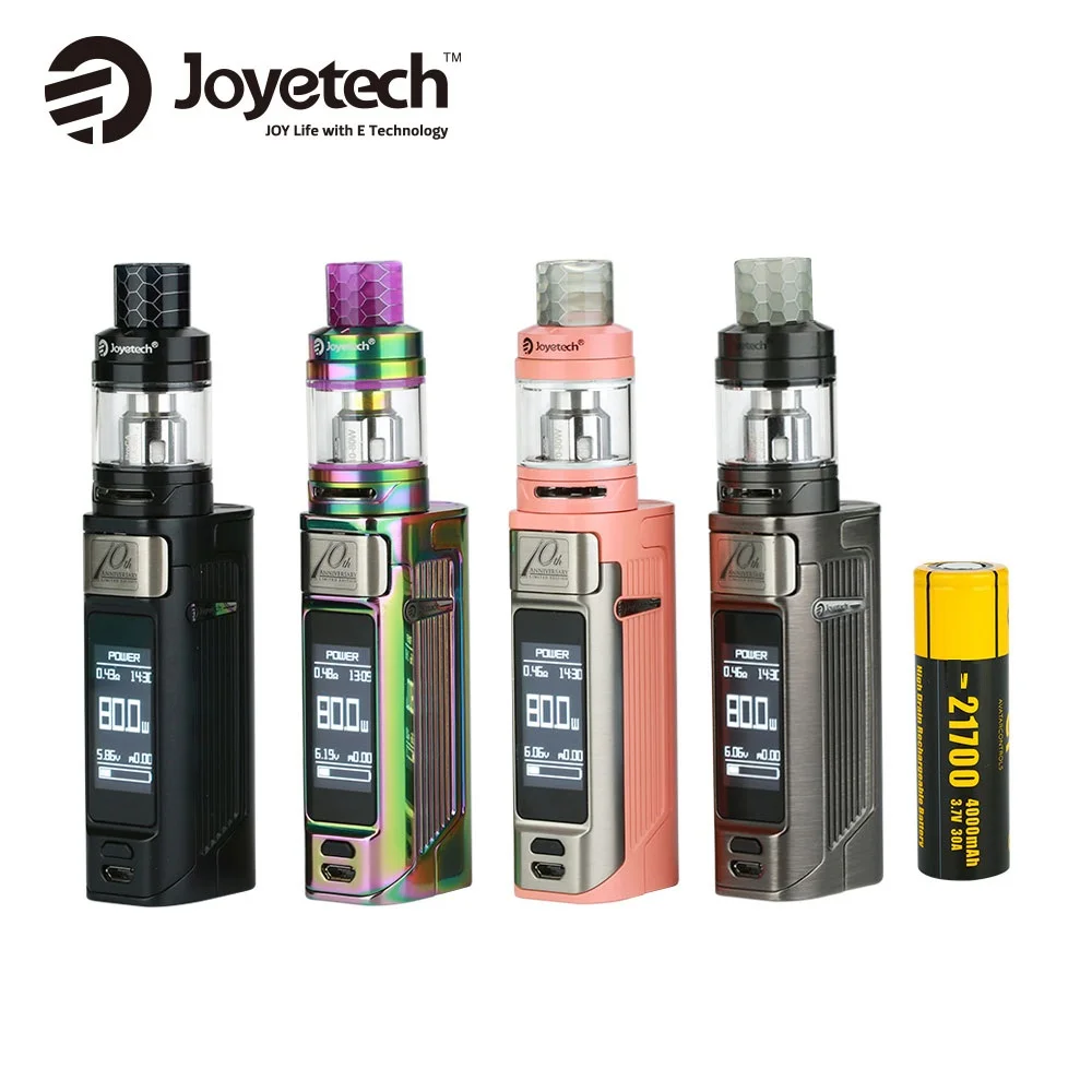 Новый Joyetech ESPION Solo 21700 80 Вт тк кит 4000 мАч Батарея w/4,5 мл/2 мл удаленно air Tank & 1,3-дюймовый сенсорный экран Joyetech соло комплект