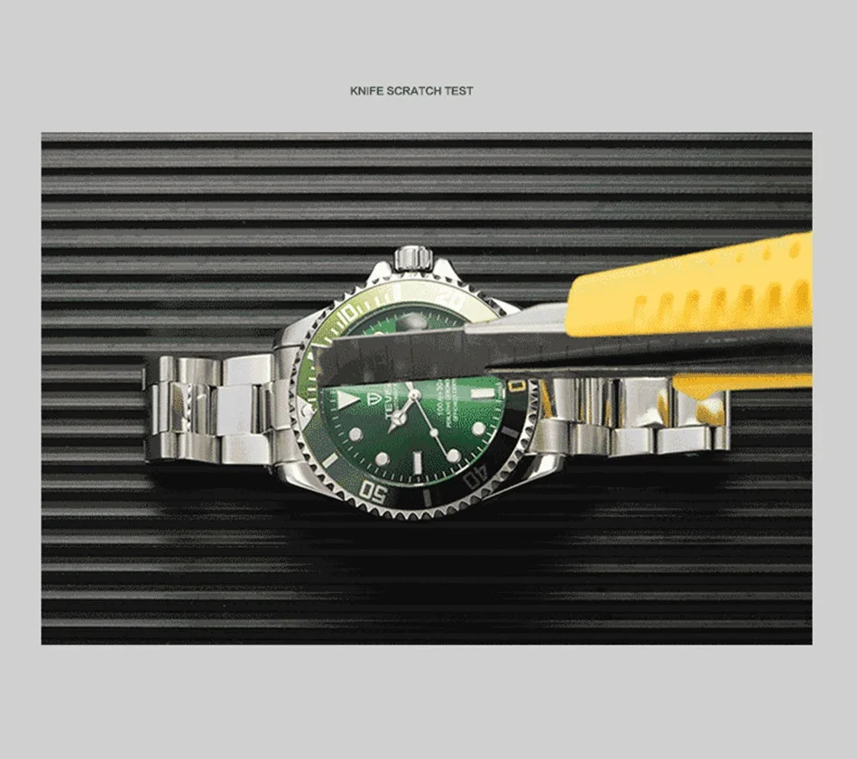TEVISE Green Watch Men Automatic Mechanical Anti-Scratch Rotatable Outer Ring Waterproof Luminous Mens Watches Top Brand Luxury most accurate mechanical watch