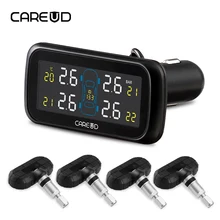 CAREUD U903 автомобиля Беспроводной TPMS шин Давление мониторинга Системы с 4 внутренних Сменные Батарея датчики ЖК-дисплей Дисплей